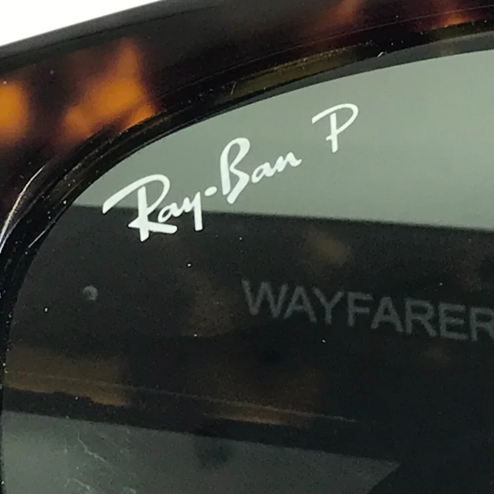 Ray-Ban Sunglasses WAYFARER RB2140 902/58 Tortoise Frames Green Polarized Lenses